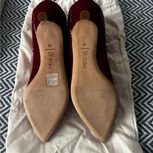 Tibi Deep Red Patent Heels
